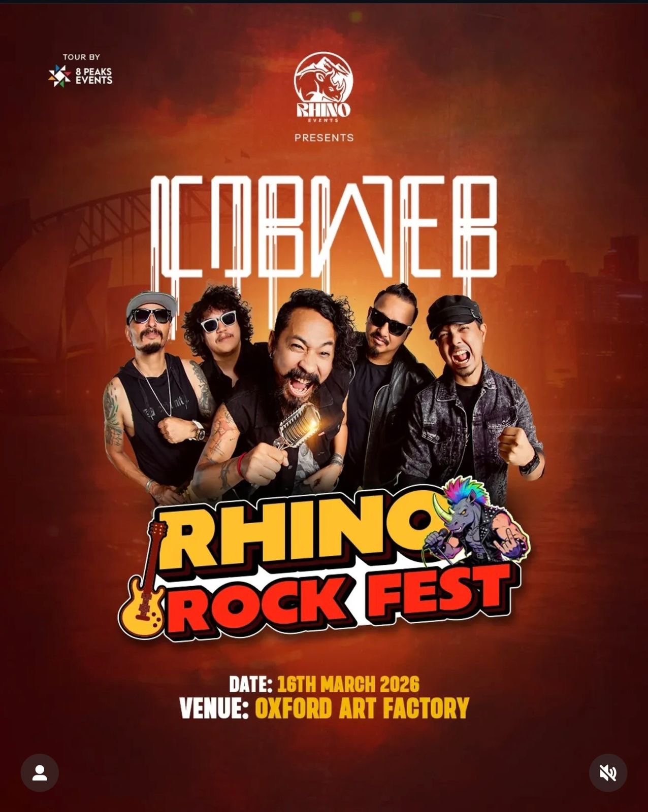 Cobweb Live in Sydney 2026